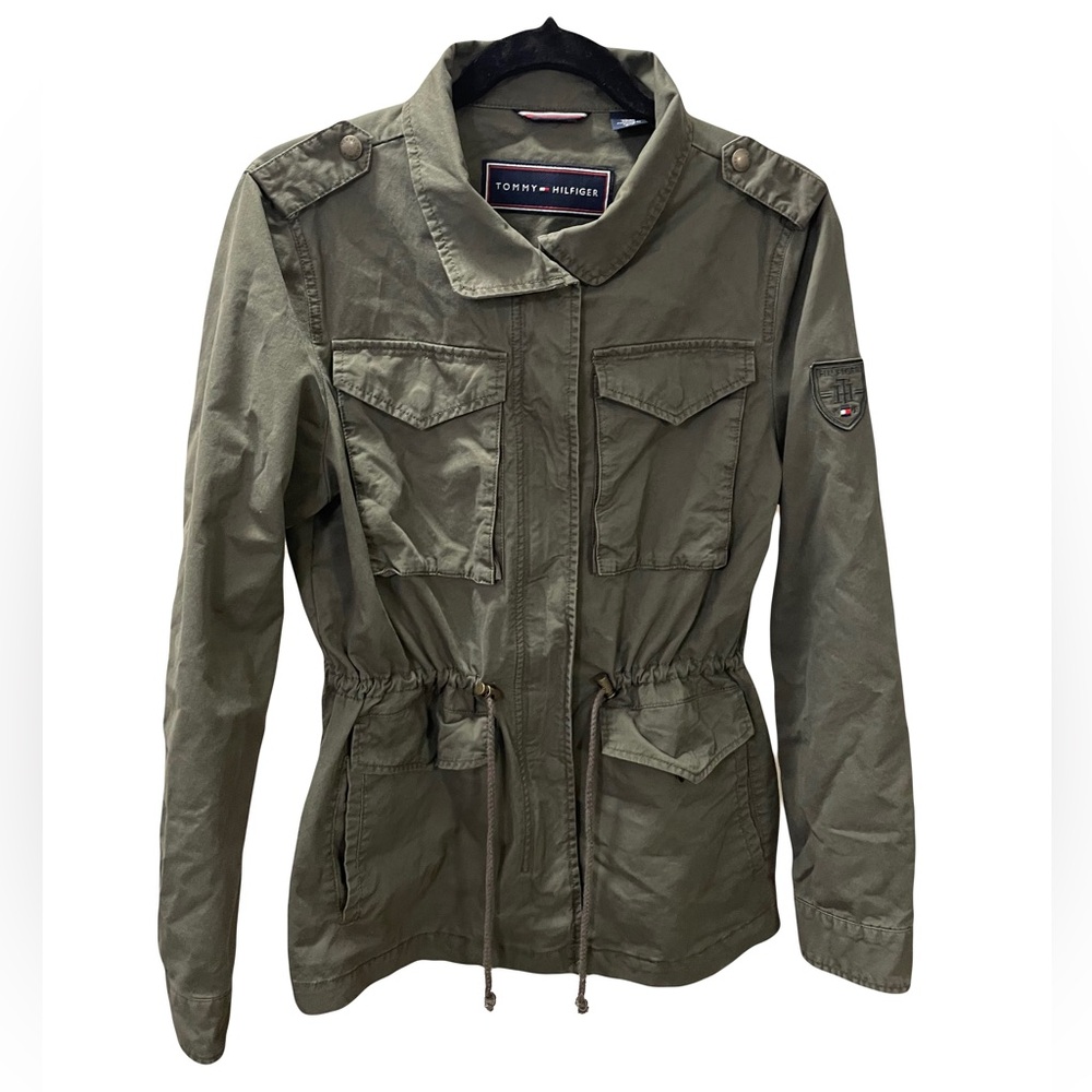 Tommy Hilfiger gorgeous army inspired green jacket, women’s size small
